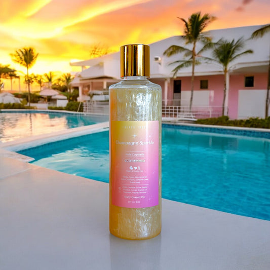 Champagne Sparkle Shimmer Scented Body Oil | BBW Dupe