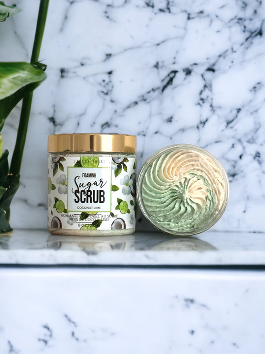 Coconut Lime Foaming Sugar Scrub