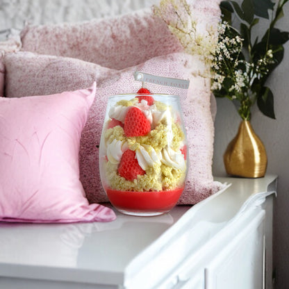 Strawberry Shortcake Dessert Candle