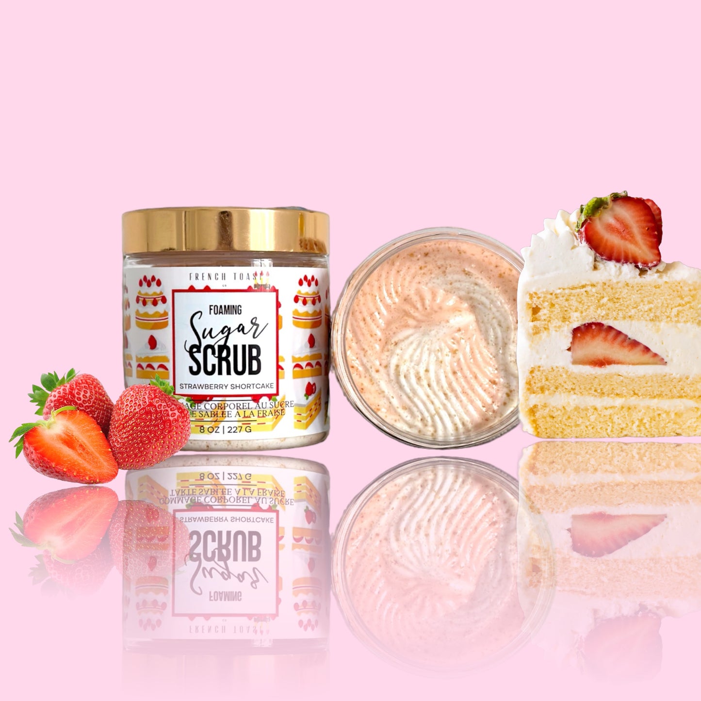 Strawberry Shortcake Foaming Sugar Scrub